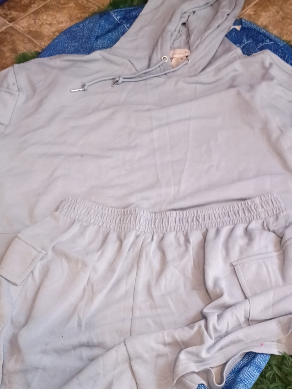 Super Comfy and Soft! if it were me Light Blue Hooded Sweatshirt and Joggers